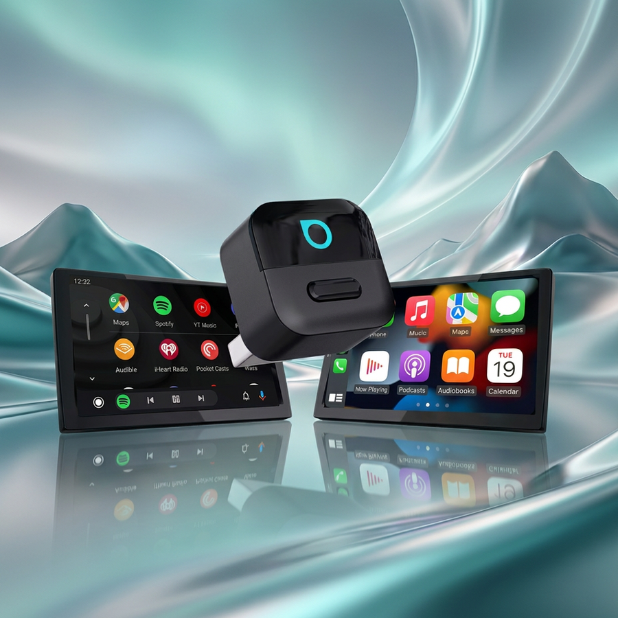 WireFreeDrive X -  2in1 Wireless CarPlay